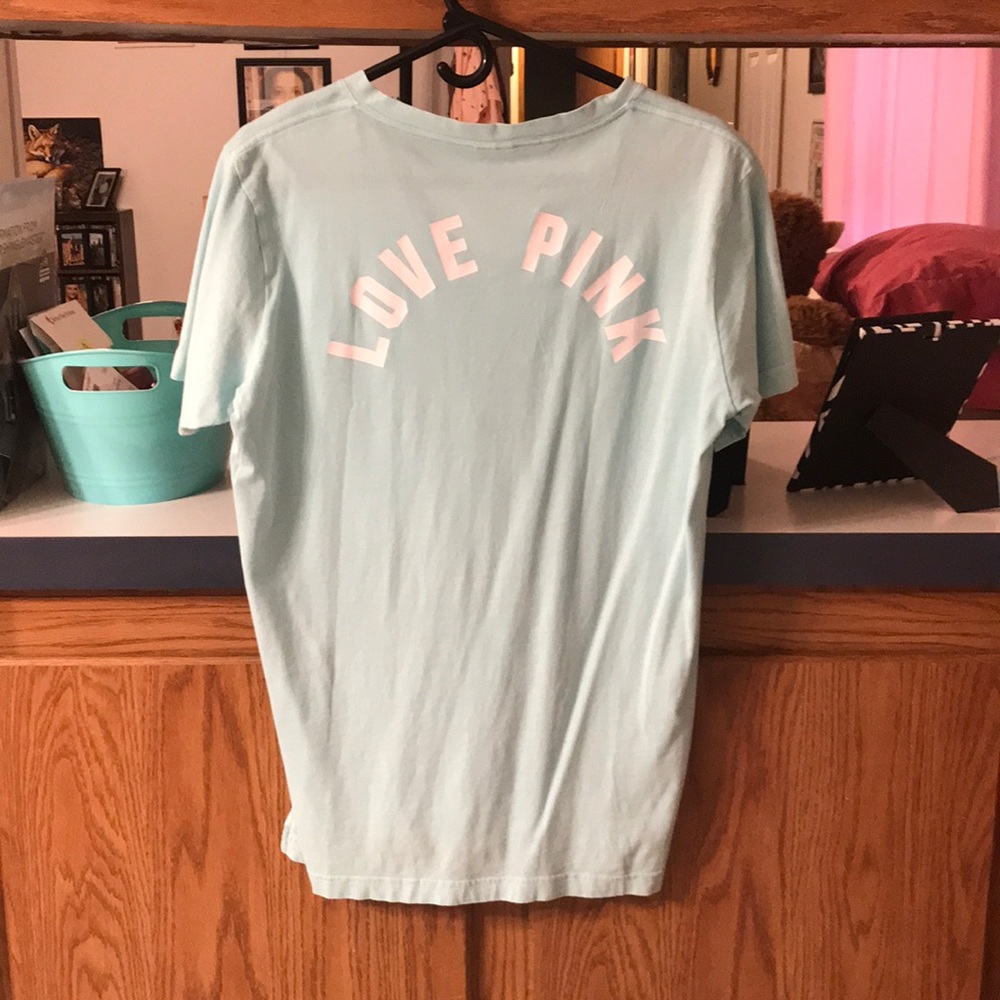 ❌SOLD❌NWOT VS PINK lace up campus tee - Picture 4 of 4